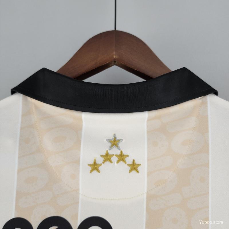 Corinthians Retro 2010 100th Anniversary Beige Soccer Jersey