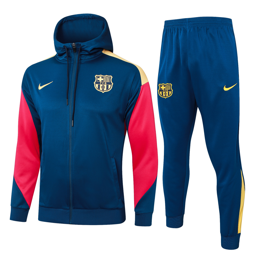 Barcelona 24-25 Adult  coat with full zipper and cap, training suit top and pants