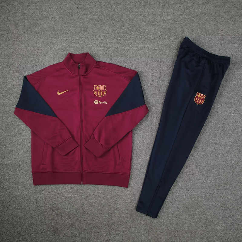 Barcelona 24-25 Adults Long Zipper Training Jersey  top + pants