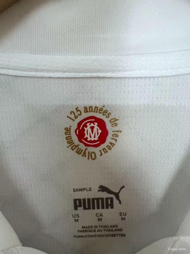 Olympique Marseille 24/25  FANS 125th Anniversary White Jersey