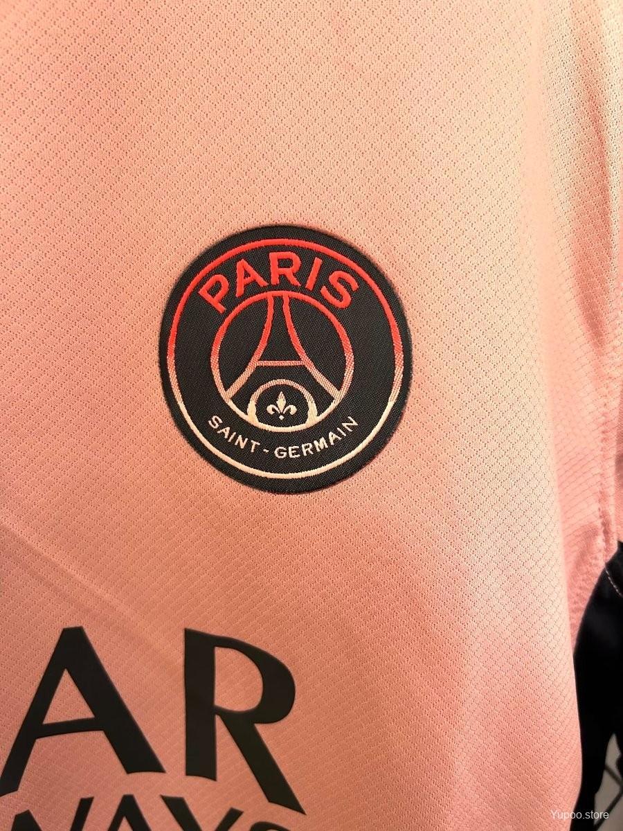 PSG 24/25  Third Pink Long Sleeve Jersey   FANS