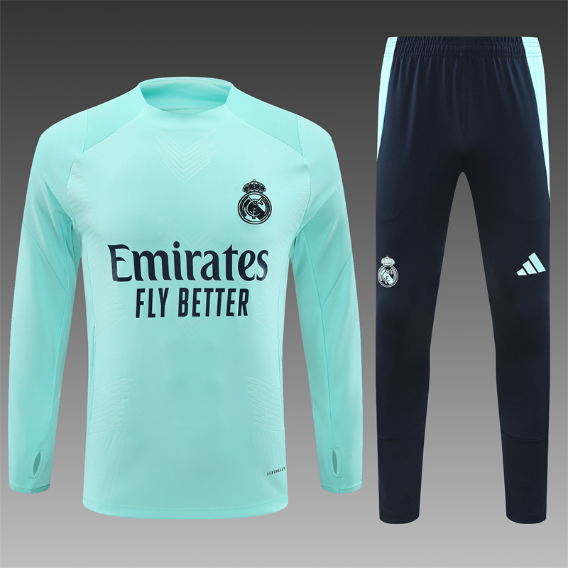 Real Madrid  24/25 Adults  Long sleeves  half-zip training suit Top + pants