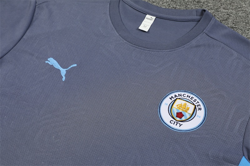 Manchester City 24/25 Kids Short Sleeve Jersey+Shorts