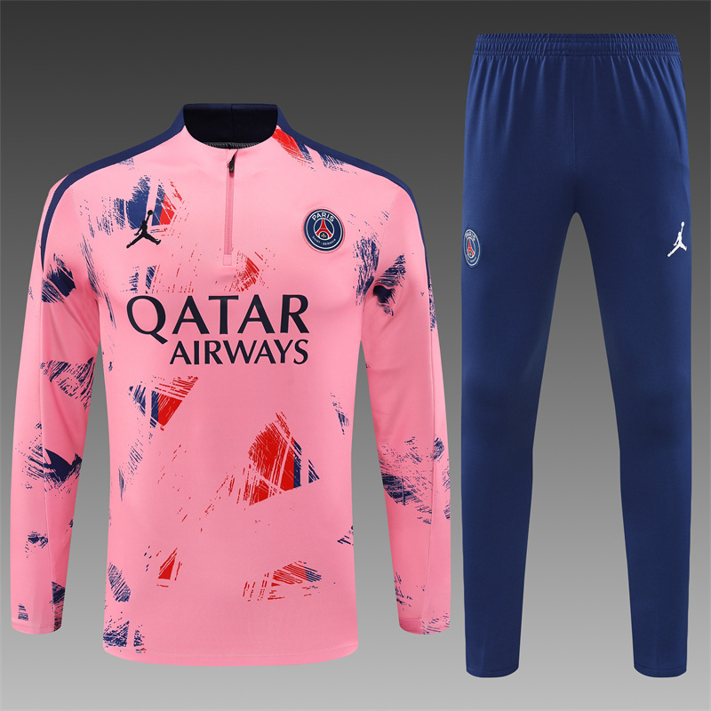 PSG  24/25 kids  Long sleeves half-zip training suit Top + pants