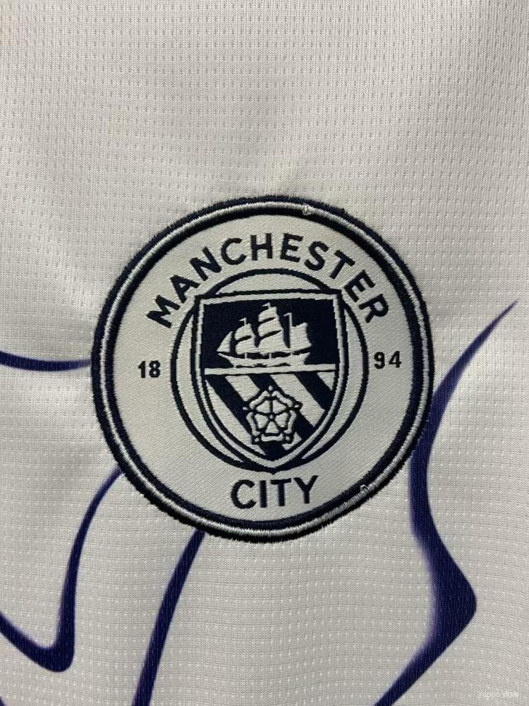 Manchester City 24/25 Away White Jersey- Fans Version