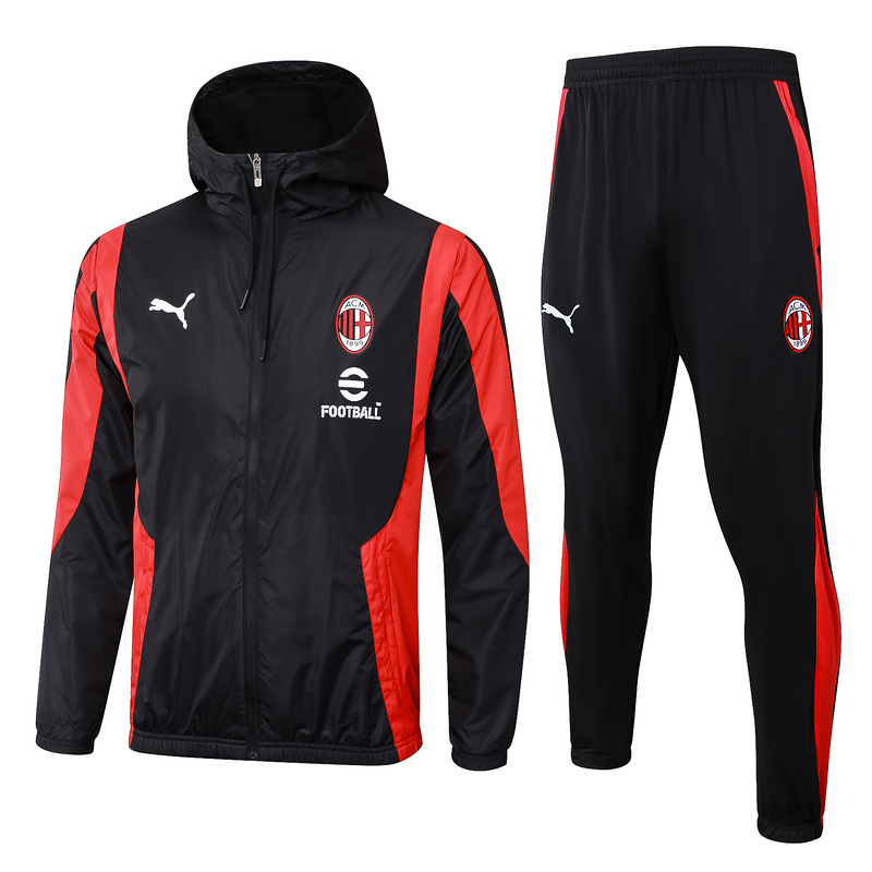 AC Milan 24/25 adult long sleeved hat with long zipper training suit+long pants