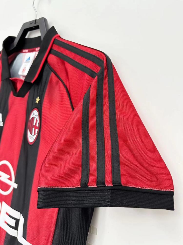 AC Milan Retro 1998-1999 season home jersey