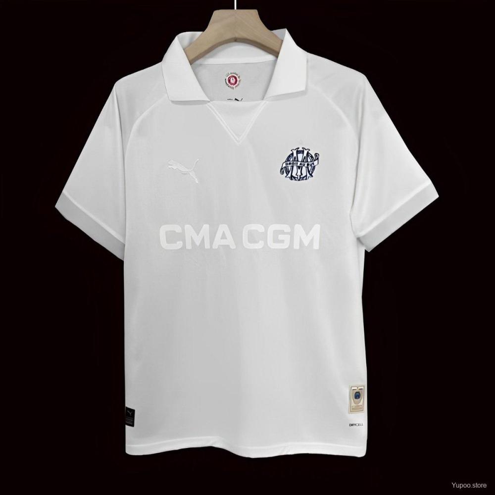 Olympique Marseille 24/25  FANS 125th Anniversary White Jersey