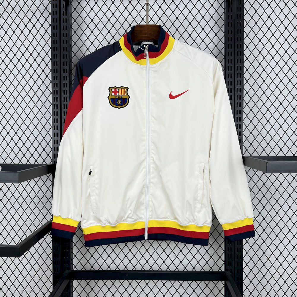 Barcelona 94-95 Retro Long sleeves zipper Windbreaker