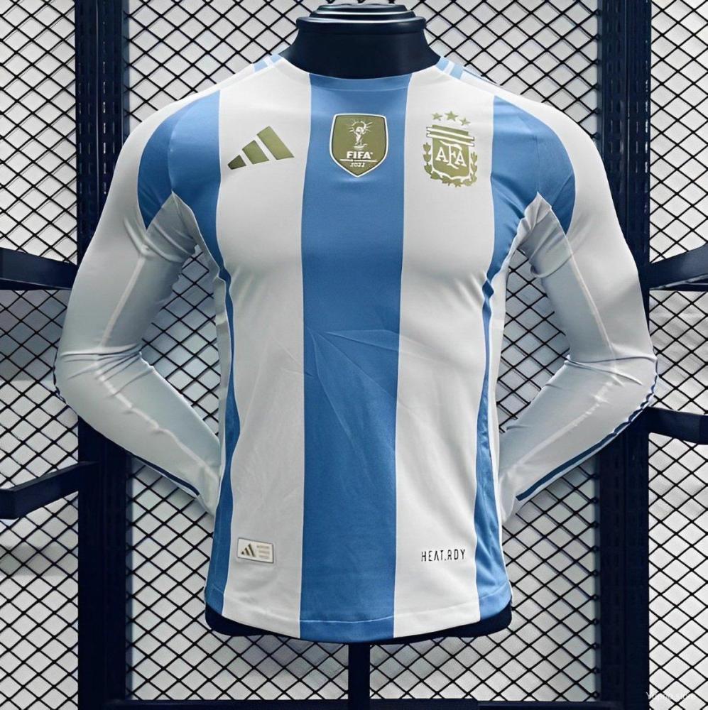 Argentina 24/25 Long Sleeve Home Jersey -Player Version
