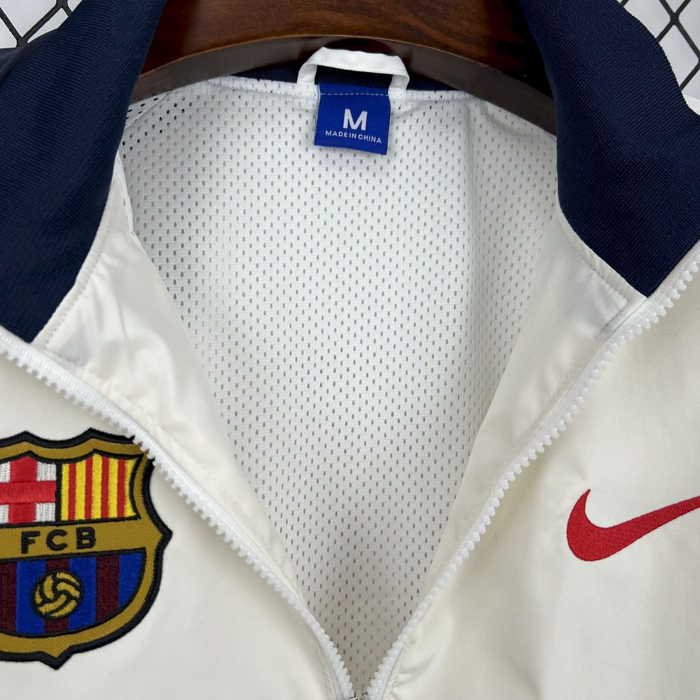 Barcelona 94-95 Retro Long sleeves zipper Windbreaker