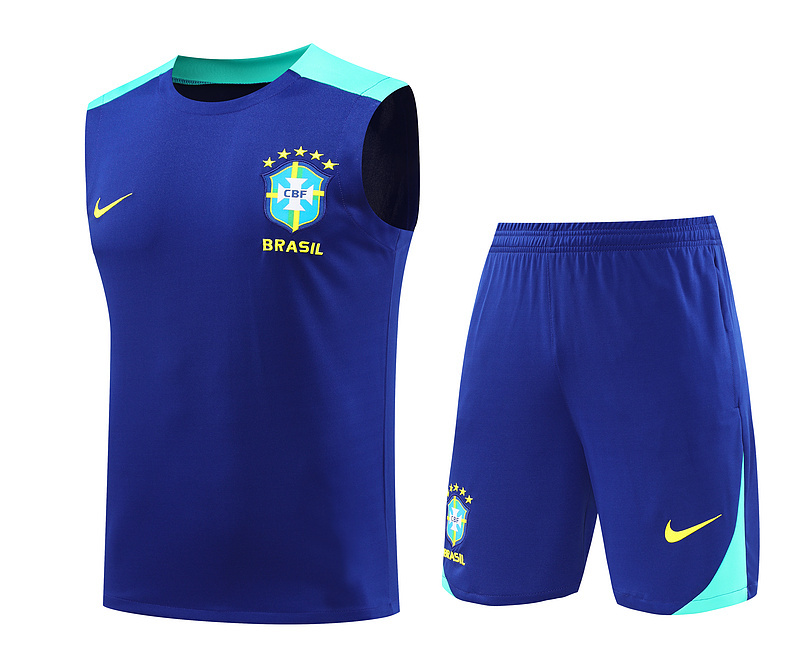 Brazil  24/25 Adult Sleeveless Shirt+Shorts