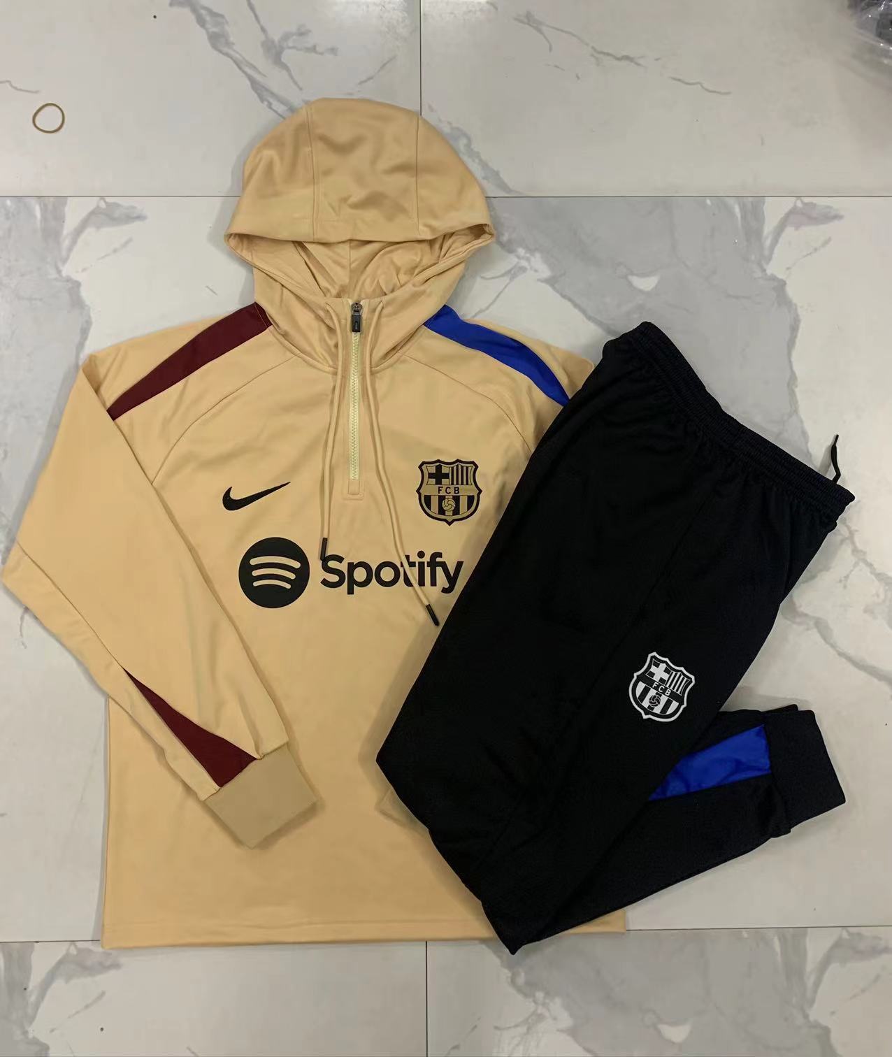 Barcelona 24/25 Adults  Long sleeves half-zip training suit Top + pants