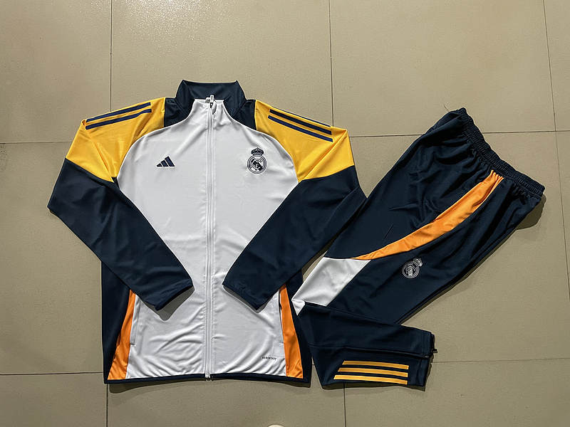 Real Madrid 24-25 Adults Long Zip Training Jersey Top + pants