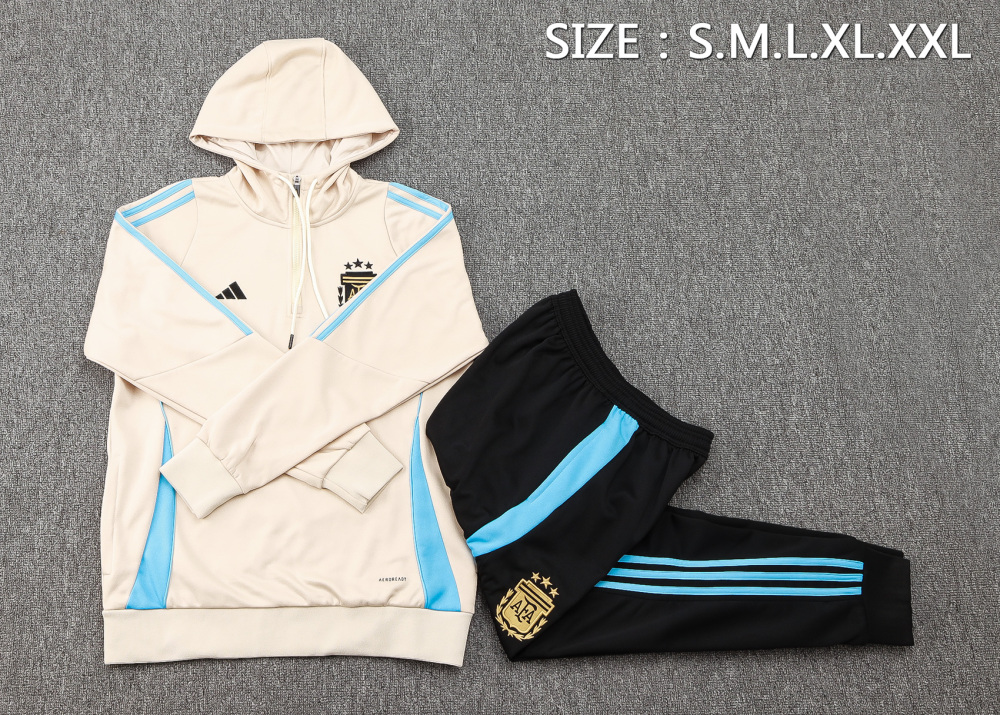 Argentina 24/25 adult outerwear, half zipper and hat, training suit top+pants