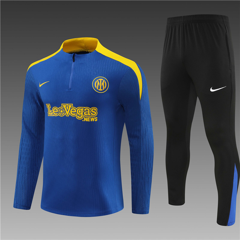 Inter Milan 24-25 adult half-zip training suit Top + pants