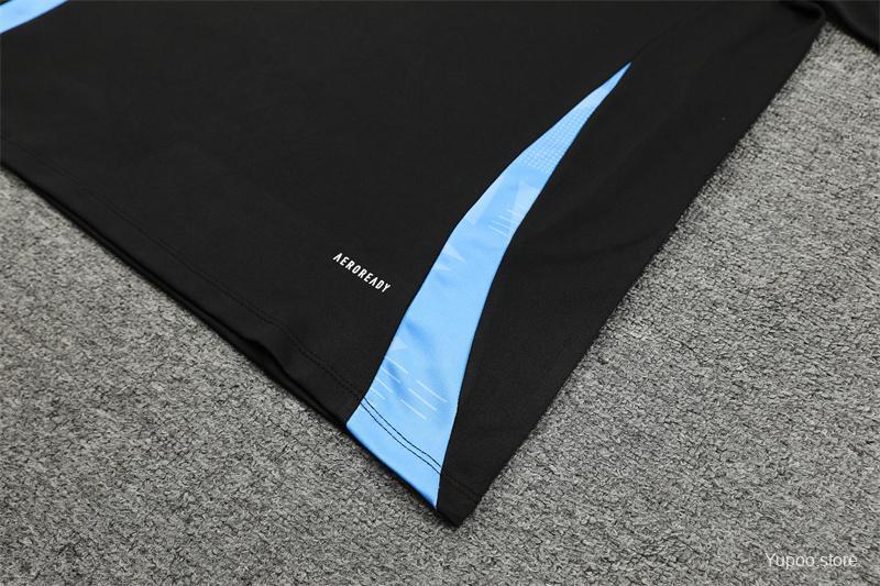 Argentina 24-25 adult long sleeved half zip training suit with top and pants