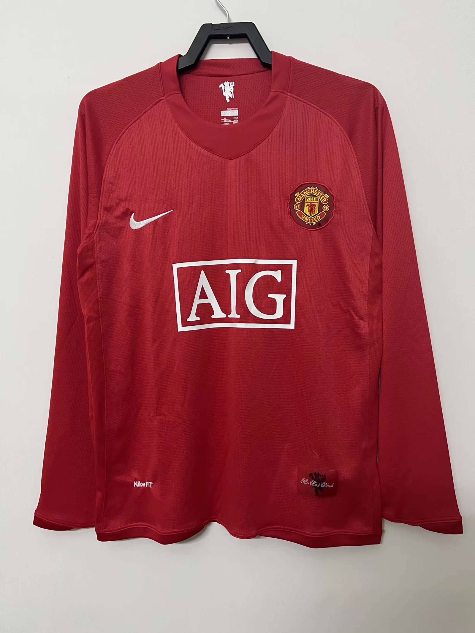 Manchester United Retro 2007-2008 season long home jersey