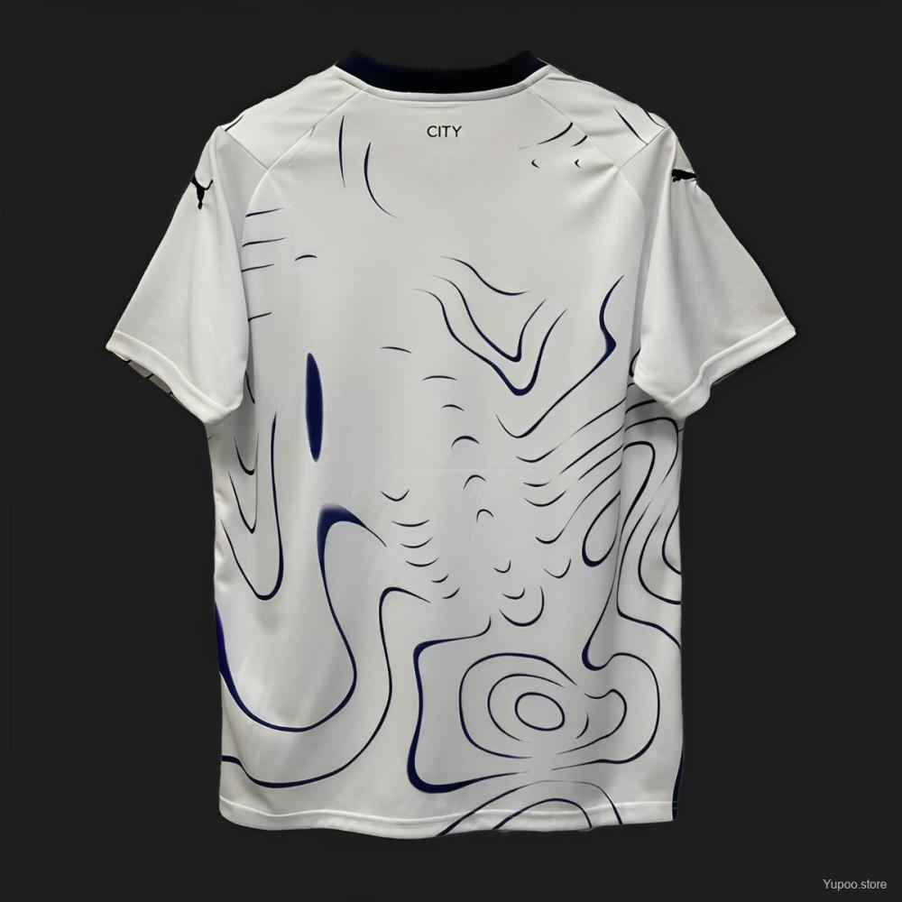 Manchester City 24/25 Away White Jersey- Fans Version