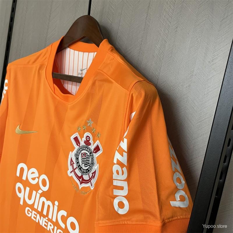 Corinthians Retro 2010 Goalkeeper Orange Soccer Jersey