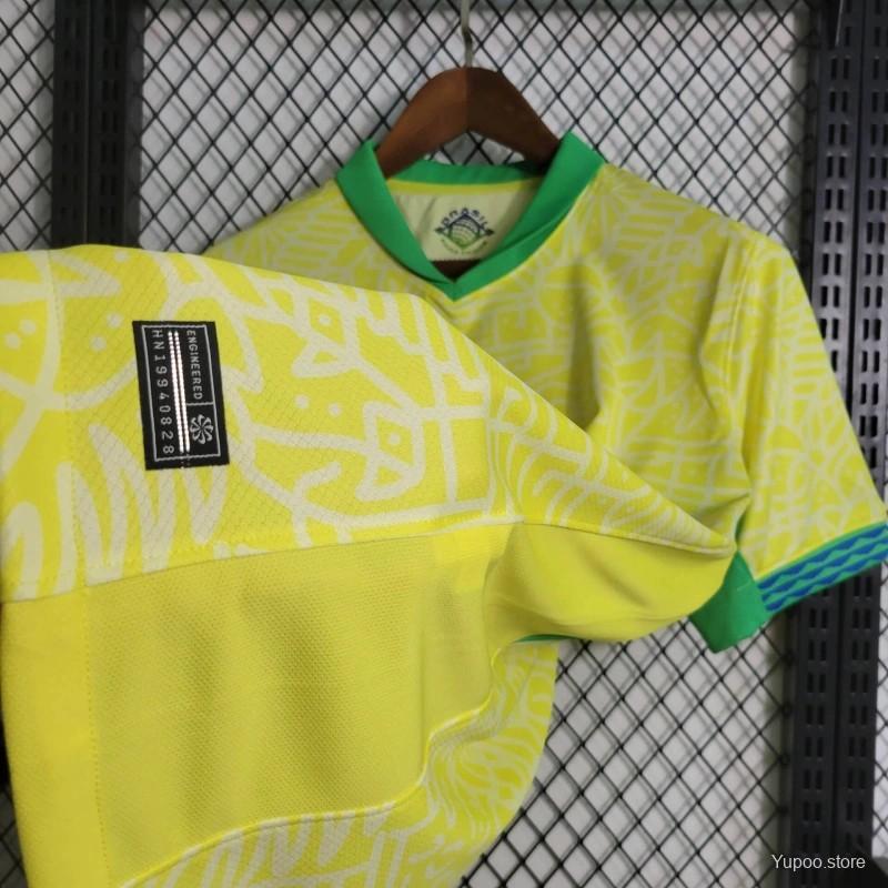 Brazil  2024 Home Jersey- Fans Version