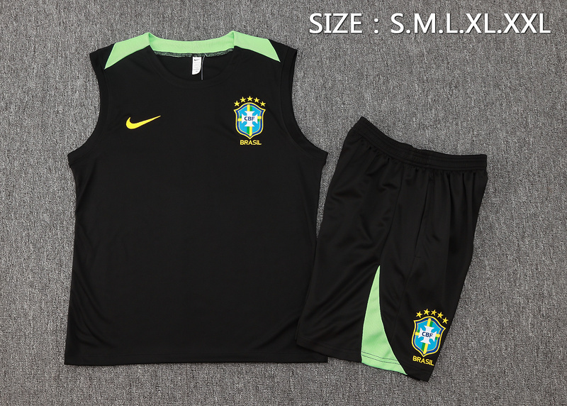 Brazil  24/25 Adult Sleeveless Shirt+Shorts