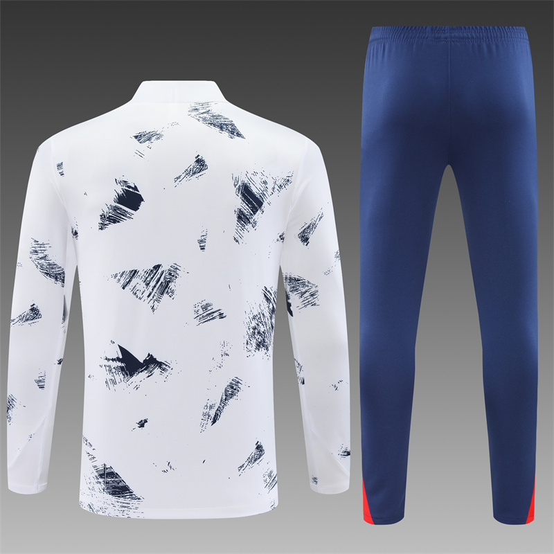 PSG  24/25 kids  Long sleeves half-zip training suit Top + pants