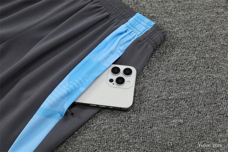 Argentina 24-25 adult long sleeved half zip training suit with top and pants