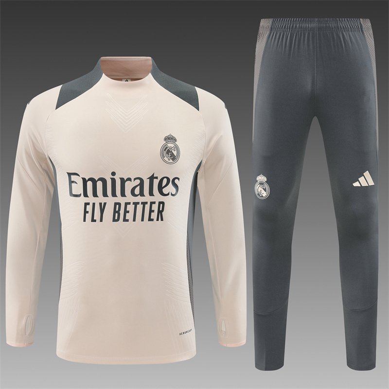 Real Madrid  24/25 KIDS  Long sleeves  half-zip training suit Top + pants