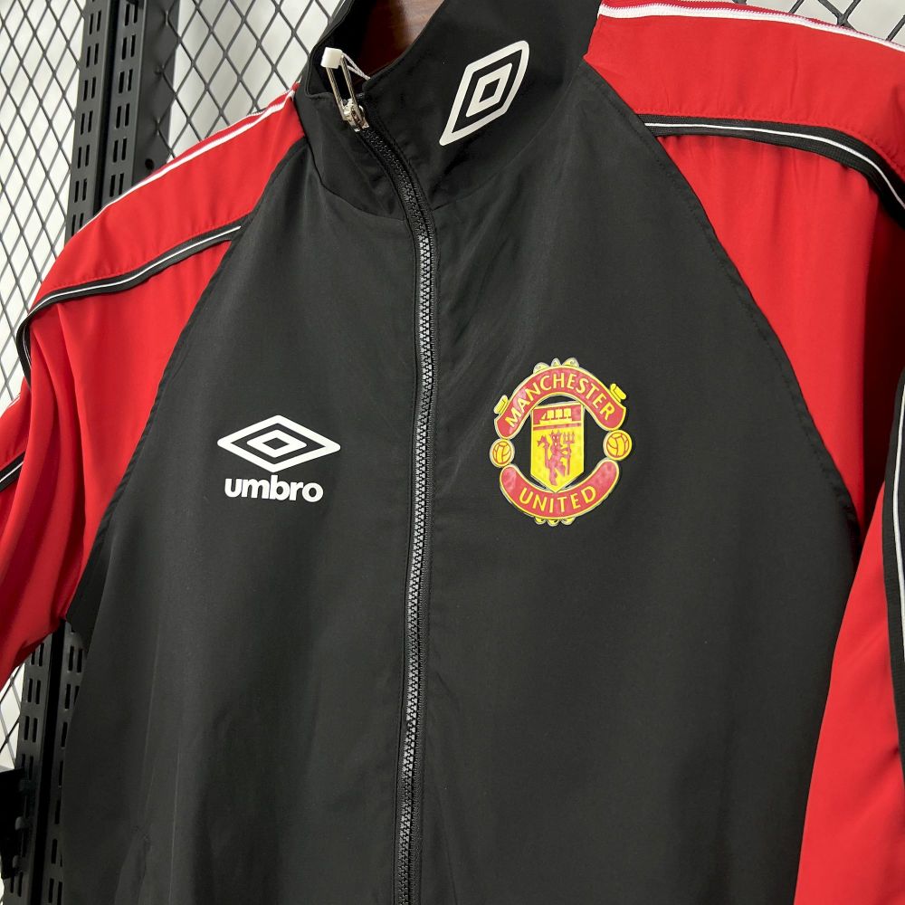 Manchester United 98-99 Retro Long sleeves zipper Windbreaker
