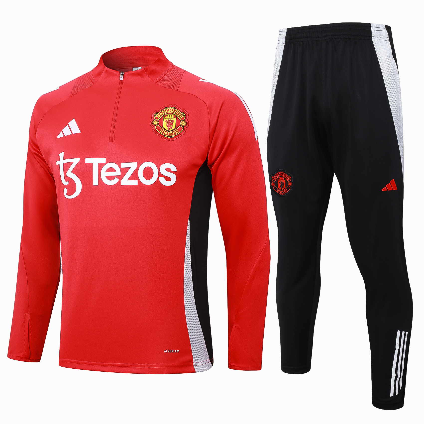 Manchester United 24/25 Adults  Long sleeves half-zip training suit Top + pants