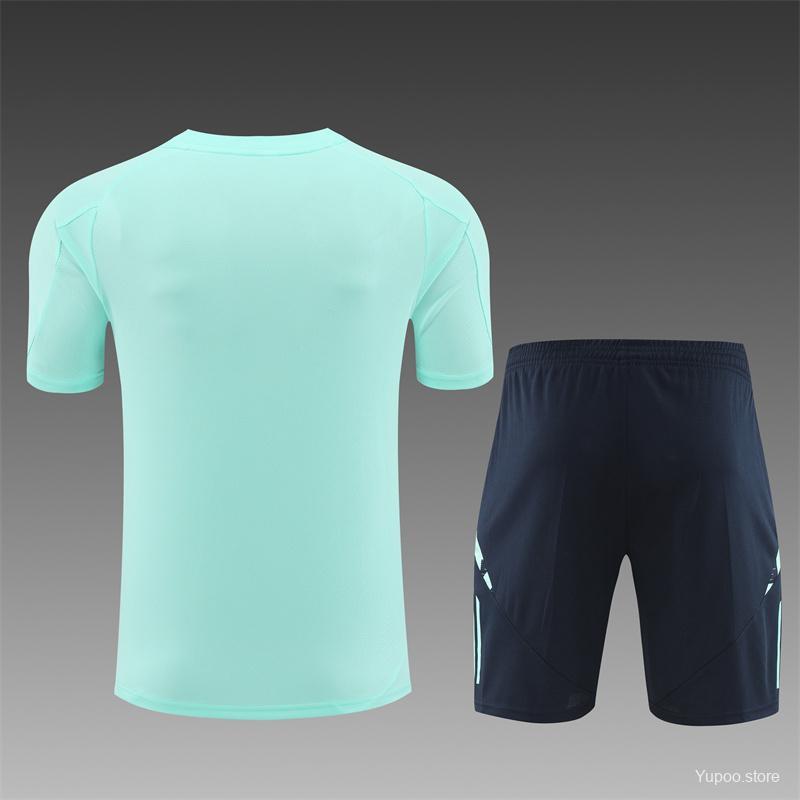 Real Madrid  24/25  Adults  Lake Blue Short Sleeve  Top + pants