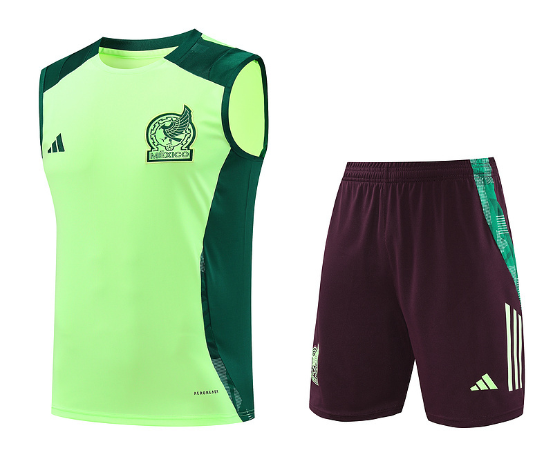 Mexico 2024 Adults  sleeveless jersey+shorts