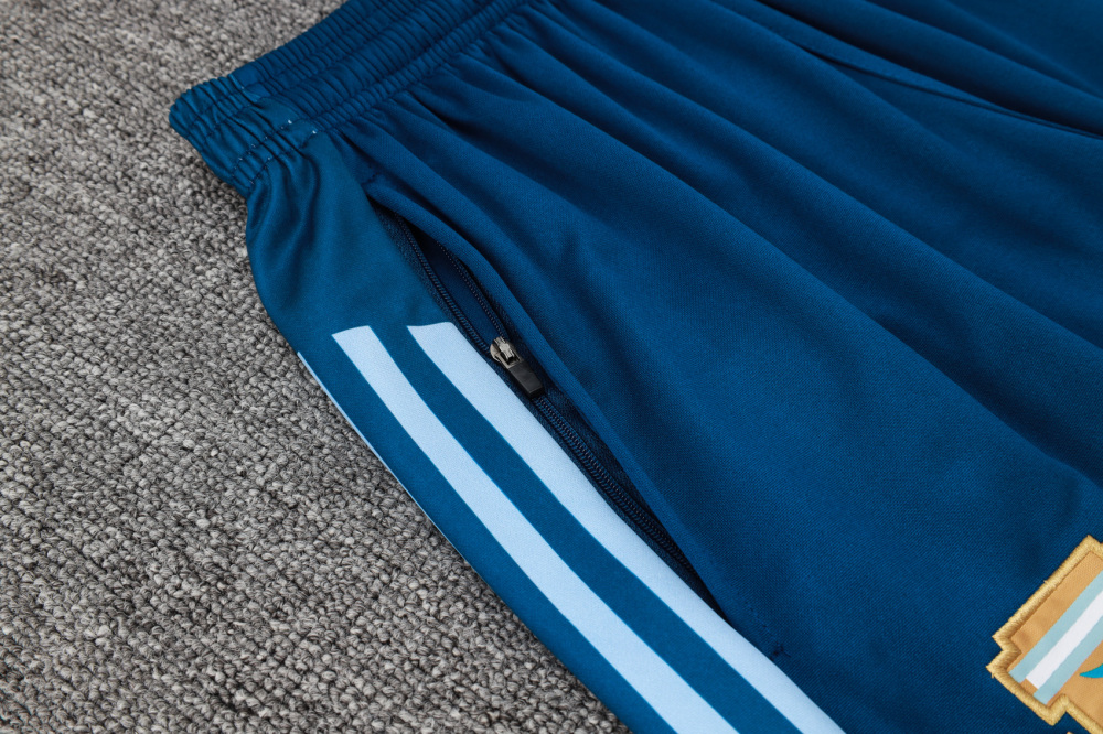 Argentina 24-25 adult long sleeved half zip training suit with top and pants