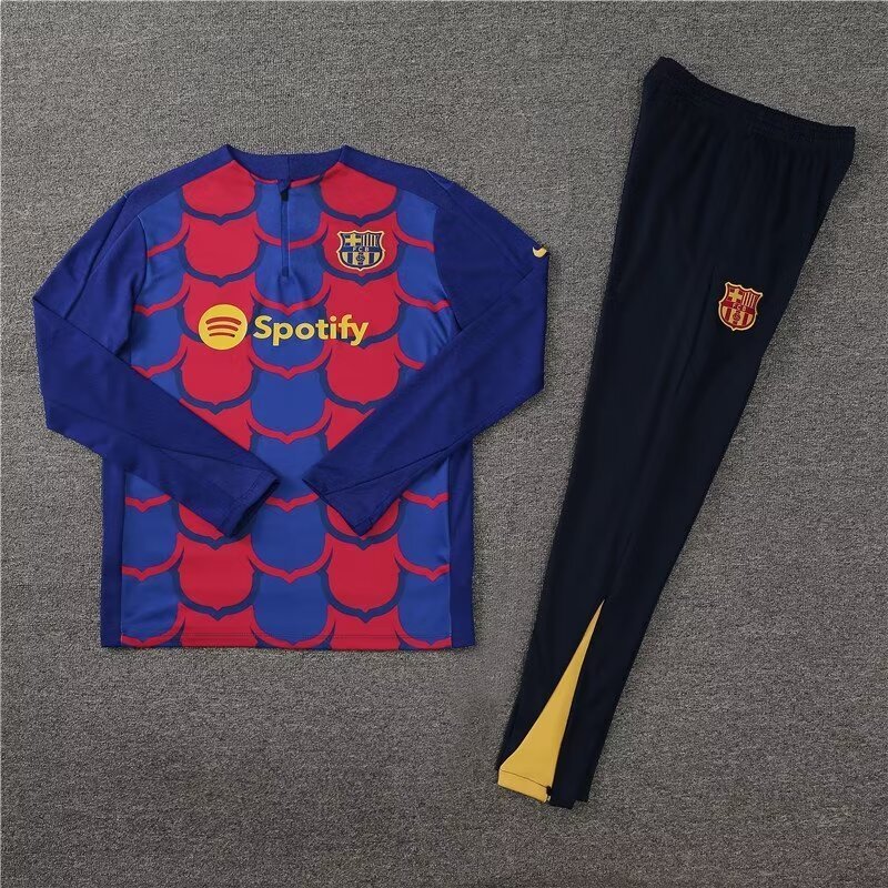 Barcelona 24/25 Adults  Long sleeves half-zip training suit Top + pants