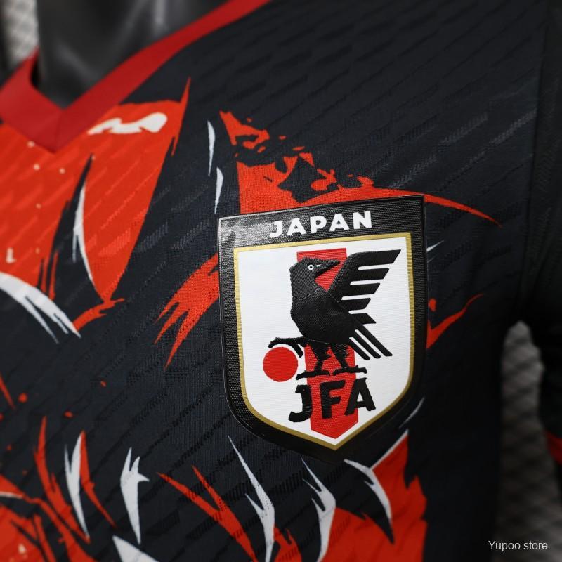 Japan 24/25 Dragon Ball Goku Red/Black Jersey- Player Version