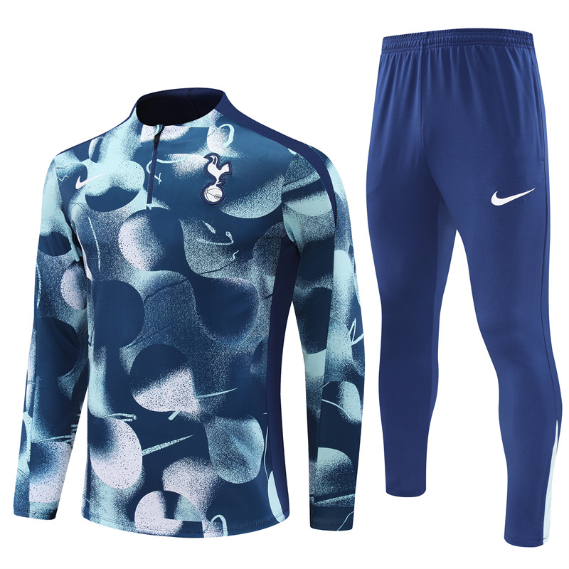 Tottenham 24-25 Adults Long sleeves half-zip training suit Top + pants