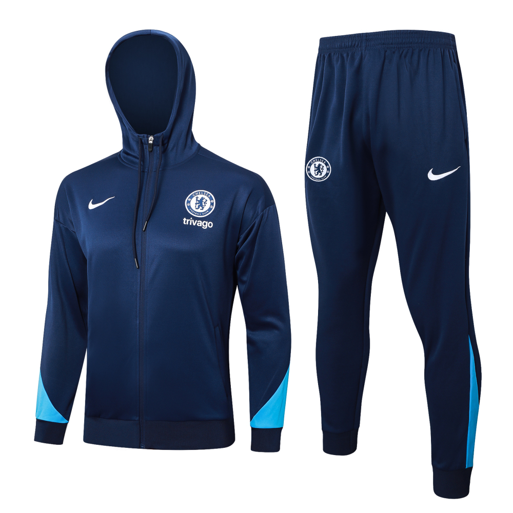 Chelsea 24-25 Adult  coat with full zipper and cap, training suit top and pants