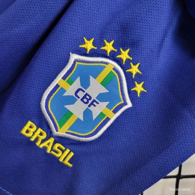 Brazil  24/25 Kids Away Jersey-Short sleeves+bottoms