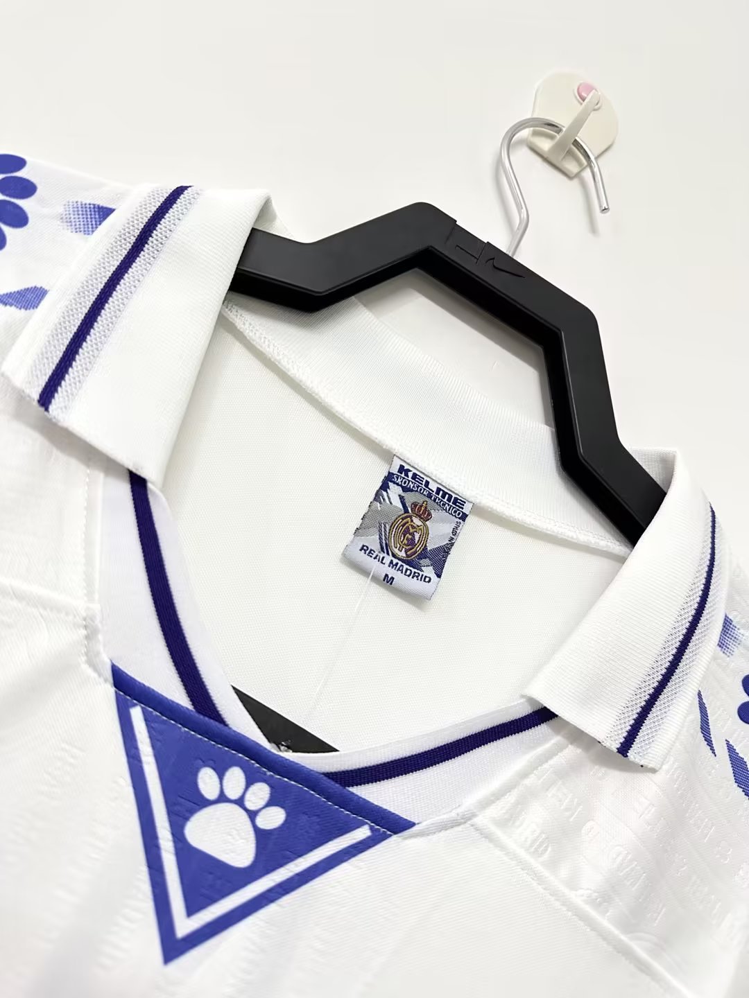 Real Madrid Retro 1996-1997 home court jersey