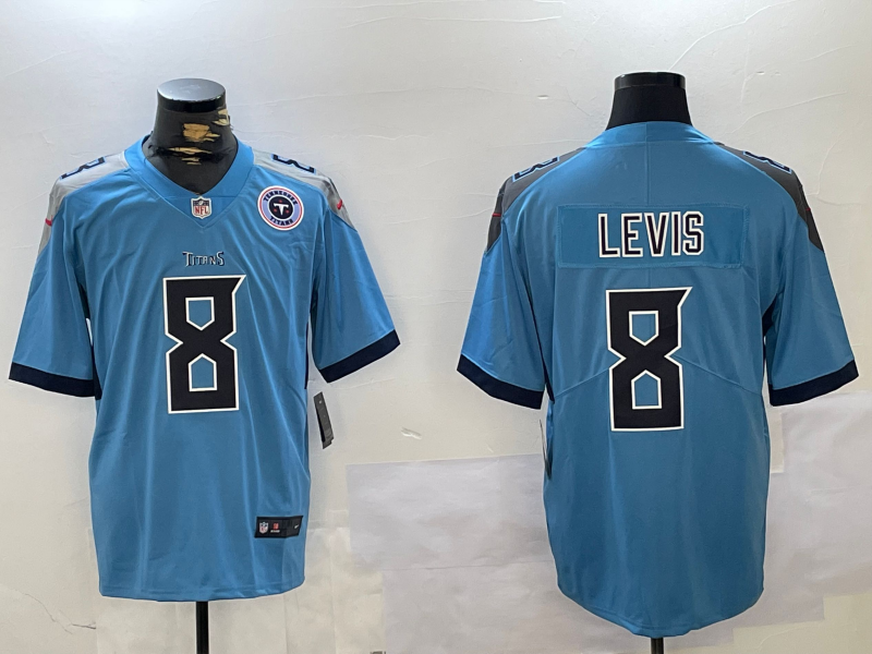 NFL Titans City Royals LEVIS No. 8  baseball uniform