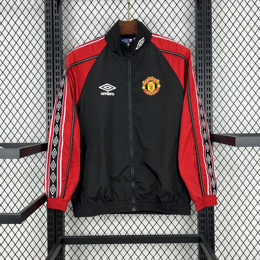 Manchester United 98-99 Retro Long sleeves zipper Windbreaker
