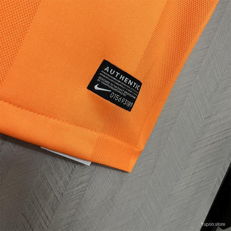 Corinthians Retro 2010 Goalkeeper Orange Soccer Jersey