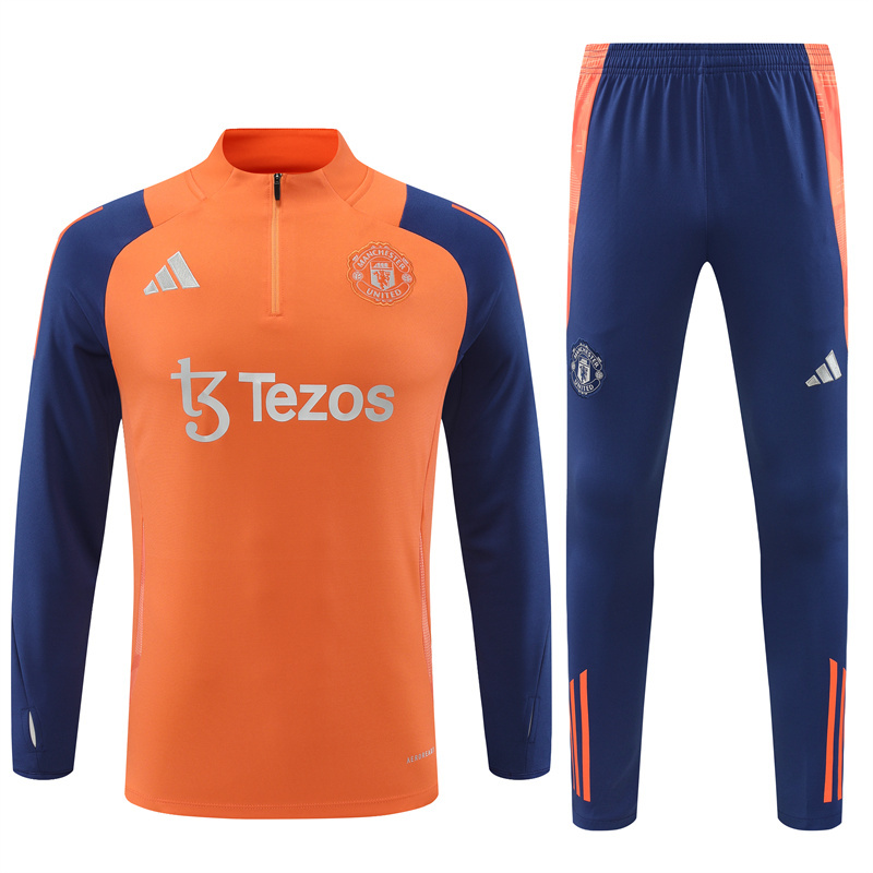 Manchester United 24/25 Adults  Long sleeves half-zip training suit Top + pants