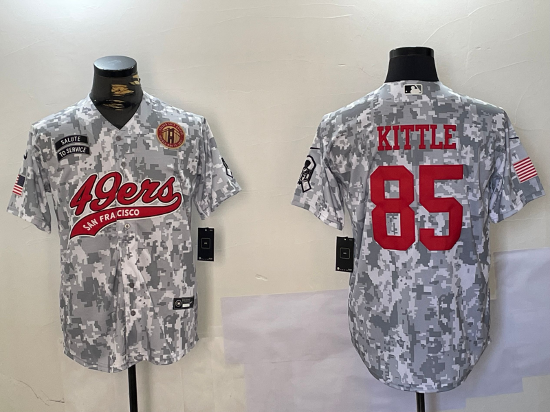NFL 49ers City Royals KITTLE No. 85  baseball uniform