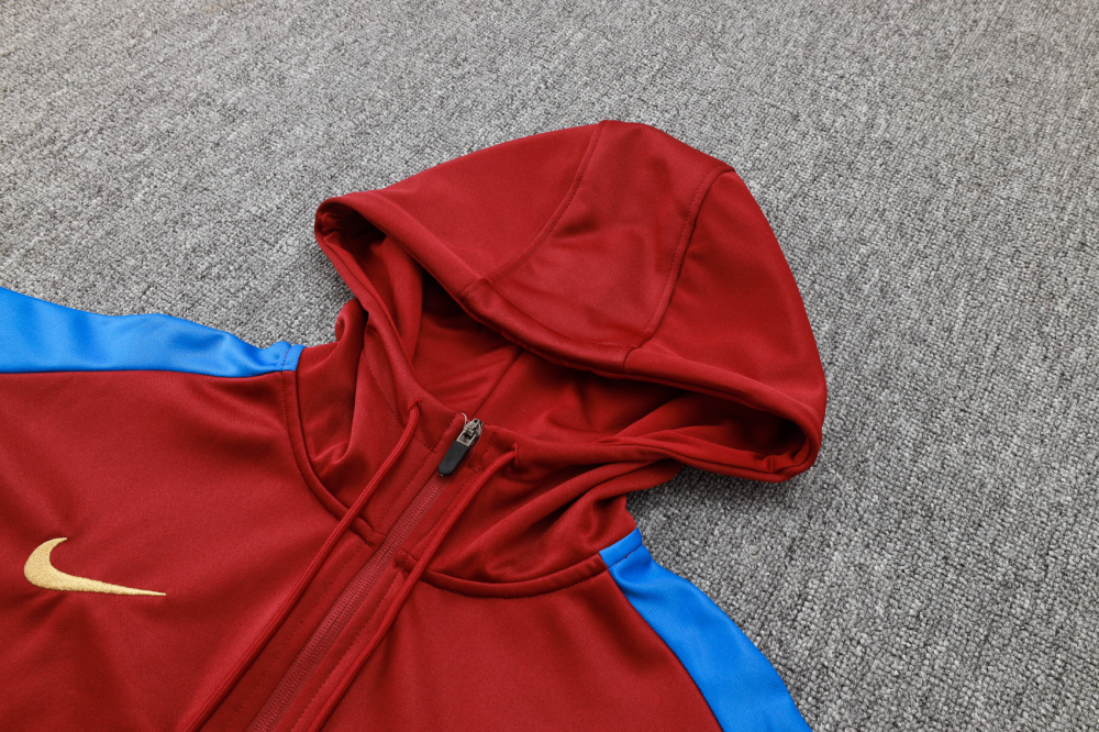 Barcelona 24-25 Adult  coat with full zipper and cap, training suit top and pants