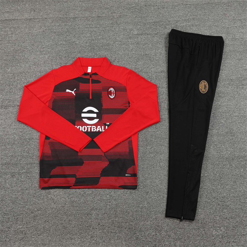 AC Milan 24/25 Adults Long sleeves half-zip training suit Top + pants