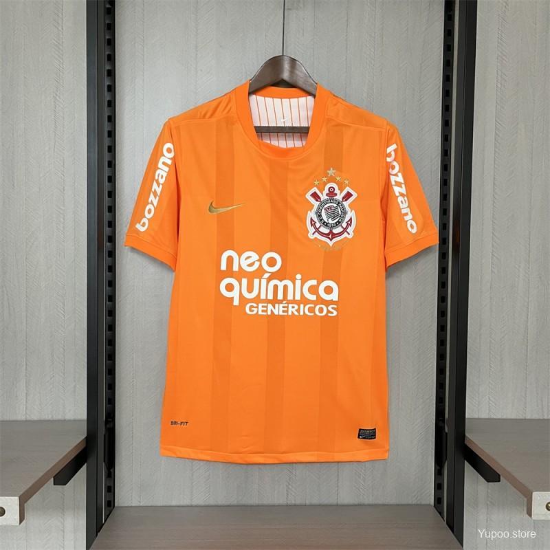 Corinthians Retro 2010 Goalkeeper Orange Soccer Jersey