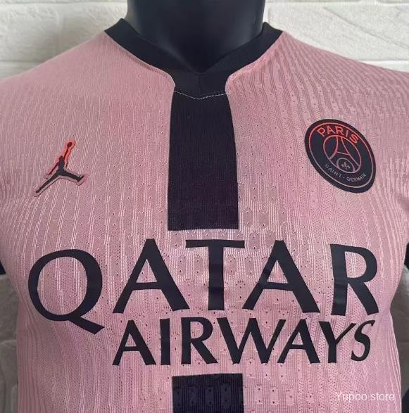 PSG 24/25 Player Version Third Pink Jersey