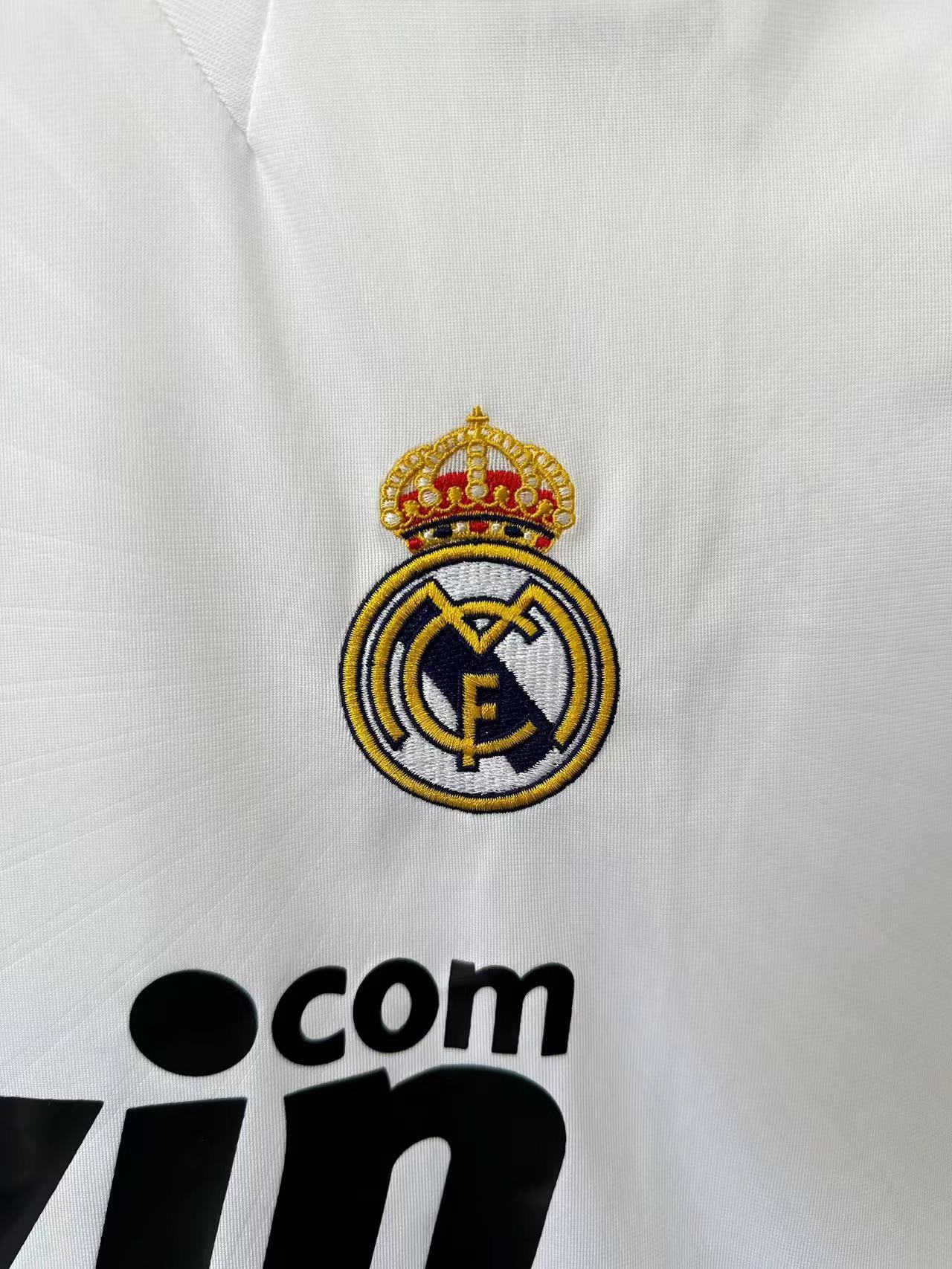 Real Madrid Retro 2010-2011 home court jersey